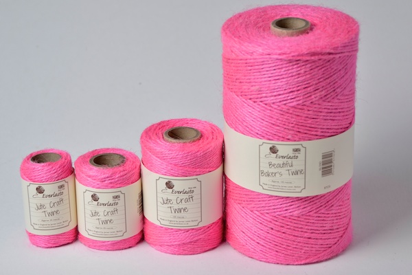 jute twine manufactured in rose pink
