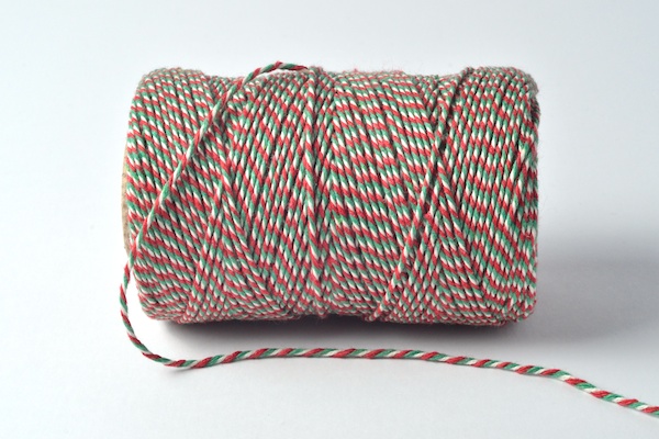 bakers twine tri coloured red green white welsh baker's twine 