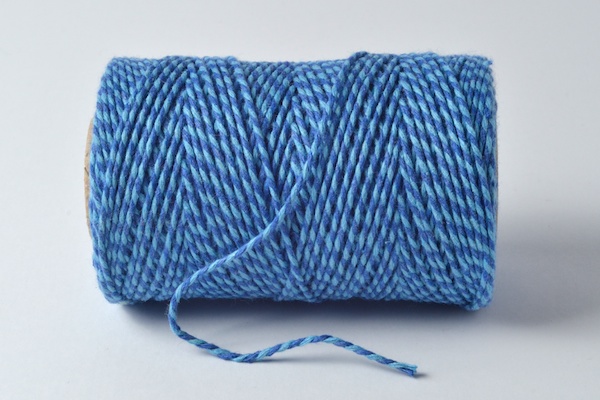 bakers twine sky blue and dark blue