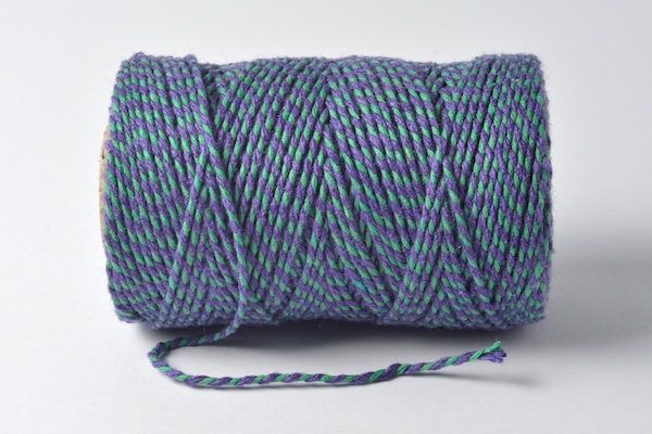 bakers twine violet blue and emerald green
